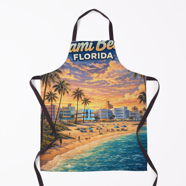 Item preview, Miami Beach Florida Retro Summer Sunset designed and sold by clintang.