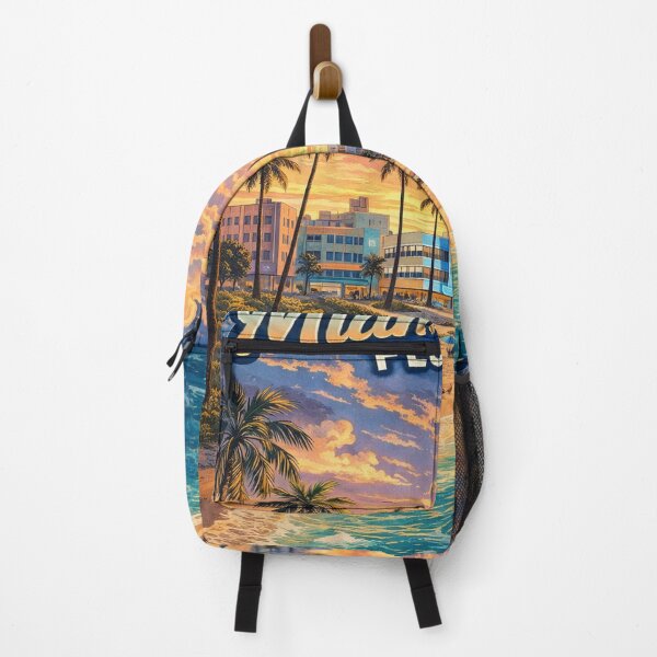 Item preview, Miami Beach Florida Retro Summer Sunset designed and sold by clintang.