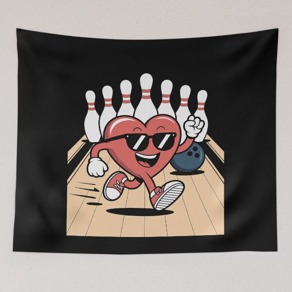 Artikelvorschau, Bowling Heart Bowler Team Coach Valentinstag Sonnenbrille entworfen und verkauft von Rrettgison.