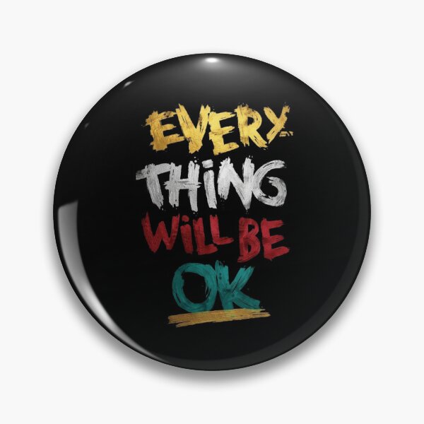 Item preview, Everything Will Be OK - Positive Affirmation Typography designed and sold by DesertFlowArt.