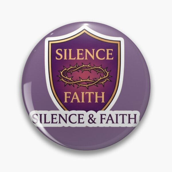 Item preview, Sacred Silence and Faith Shield Sticker designed and sold by ShoopingAn.