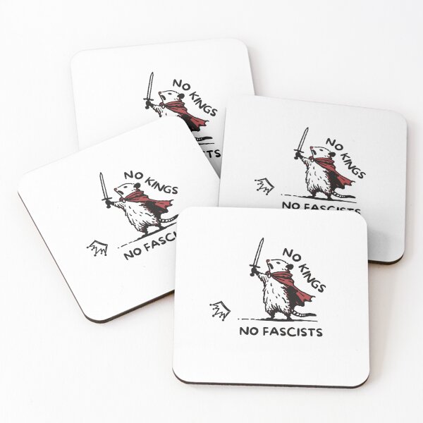 Item preview, No Kings No Fascists: Opossum Warrior Doodle meme No Kings Anti Trump Protest designed and sold by LNThread.