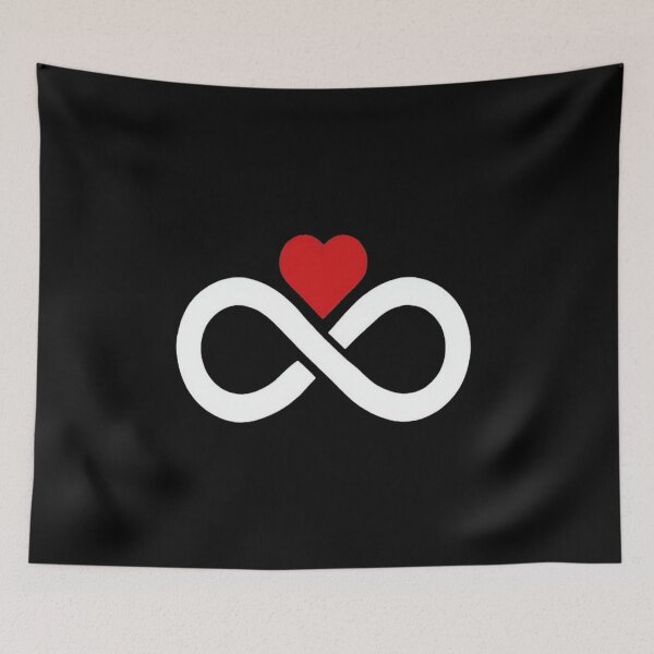 Item preview, Infinity Love Symbol Art – Minimalist Eternal Heart Design for Couples & Romantic Gifts designed and sold by Bright Nest Studio.