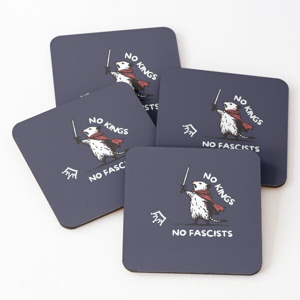 Item preview, No Kings No Fascists: Opossum Warrior Doodle meme No Kings Anti Trump Protest designed and sold by LNThread.
