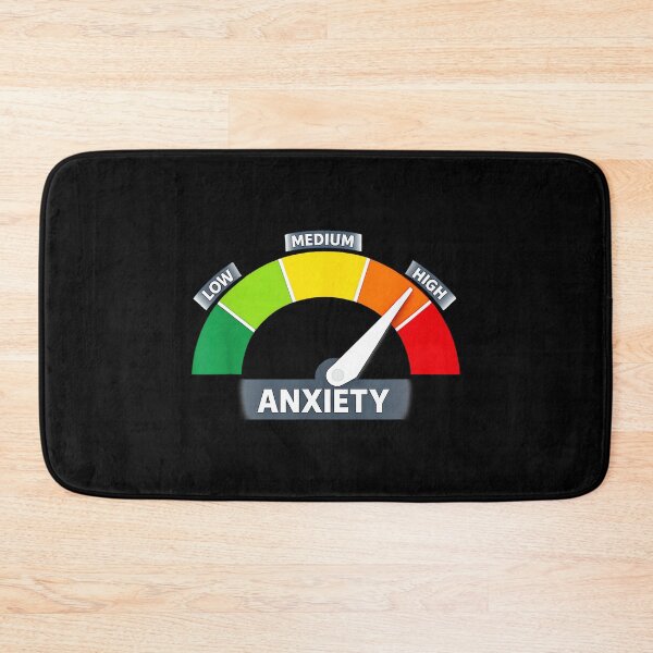 Item preview, Funny Anxiety Meter Level High Mental Health Awareness Art designed and sold by DorisSPipkin.