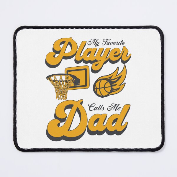 Item preview, My Favorite Basketball Player Calls Me Dad Sports Typography designed and sold by Abaseen.