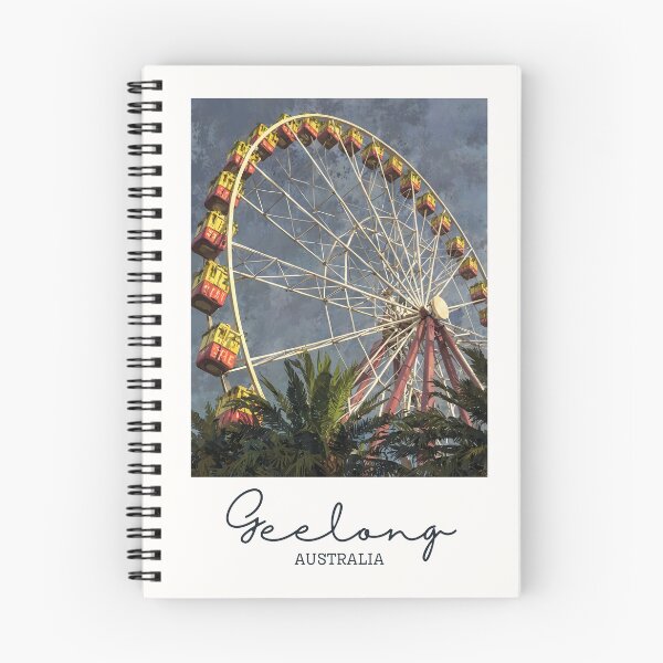 Artikelvorschau, Riesenrad von Geelong – Vintage-Souvenir entworfen und verkauft von twentytwo ART souvenir designs.