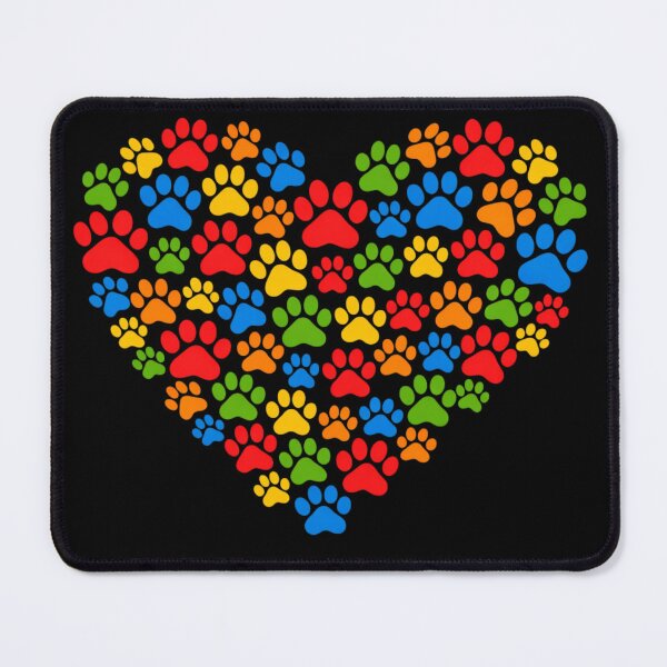 Item preview, Dog Paw Print Heart designed and sold by dancingchickenstudio.