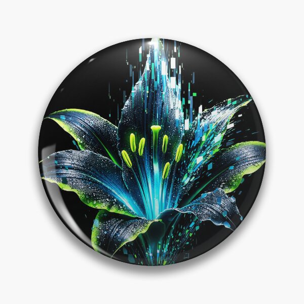 Item preview, Bioluminescent Digital Lily designed and sold by NeuralDraft.