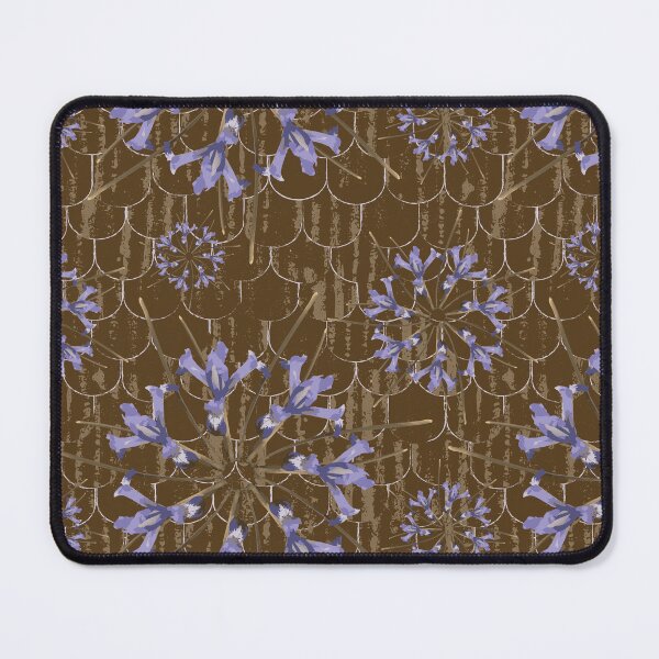 Item preview, First Spring Flower Radials on Brown Barn Tin Fish Scales designed and sold by Digitalmyth's Designs.