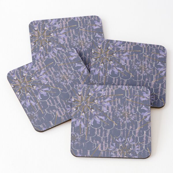 Item preview, First Spring Flower Radials on Purple Barn Tin Fish Scales designed and sold by Digitalmyth's Designs.