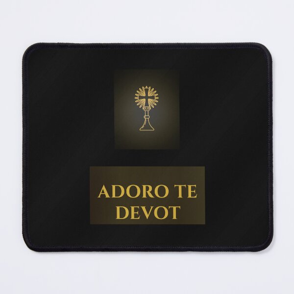 Item preview, Adoro Te Devote Catholic Shirt – Latin Eucharist Faith Design designed and sold by Light & Truth Designs.