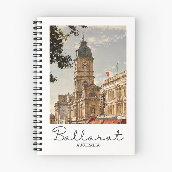 Item preview, Ballarat Town Hall - Vintage Souvenir designed and sold by twentytwo ART souvenir designs.