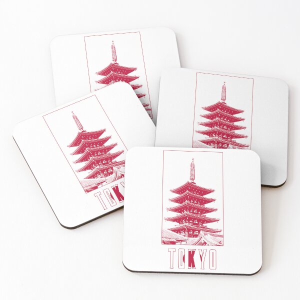 Item preview, Tokyo Japan Retro Pagoda Temple Graphic designed and sold by appratous.