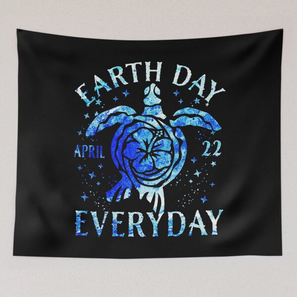 Item preview, Earth Day Restore Earth Sea Turtle Art Save the Planet designed and sold by BlightedArt.