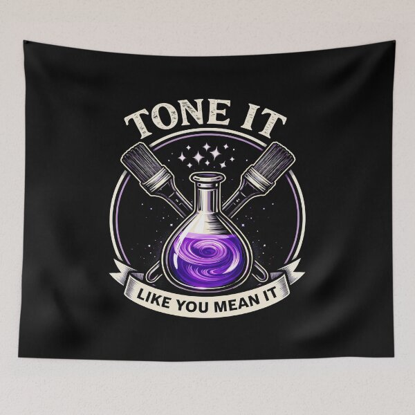 Item preview, Tone It Like You Mean It Hair Stylist Funny Salon Design designed and sold by justinhmorton.