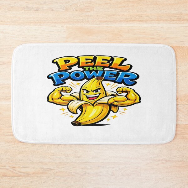 Item preview, Peel the Power Strong Banana – Funny Fitness Fruit Cartoon Motivational Design designed and sold by Bright Nest Studio.