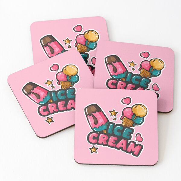 Item preview, Hand-Drawn Cute Ice Cream and Chocolate Popsicle designed and sold by lazypencil.art.