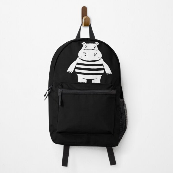 Item preview, Minimalist Hippo Illustration – Cute Black & White Animal Art for Modern Decor designed and sold by Bright Nest Studio.