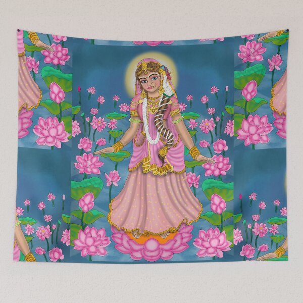Item preview, Radha Divine Design – Spiritual Hindu Goddess Art Illustration designed and sold by Harshit_Digital_Arts.