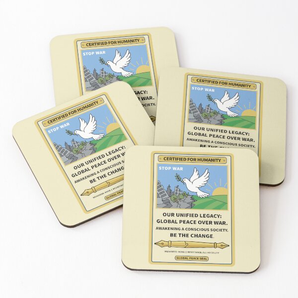Item preview, Stop War, peace,  CERTIFIED FOR HUMANITY designed and sold by smileempire.