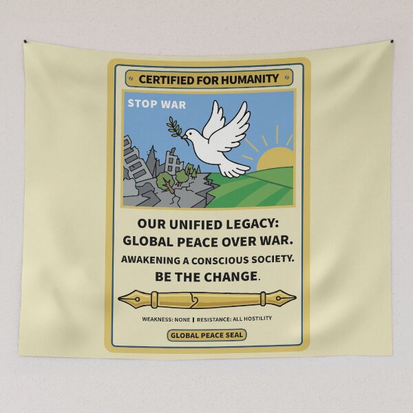 Item preview, Stop War, peace,  CERTIFIED FOR HUMANITY designed and sold by smileempire.
