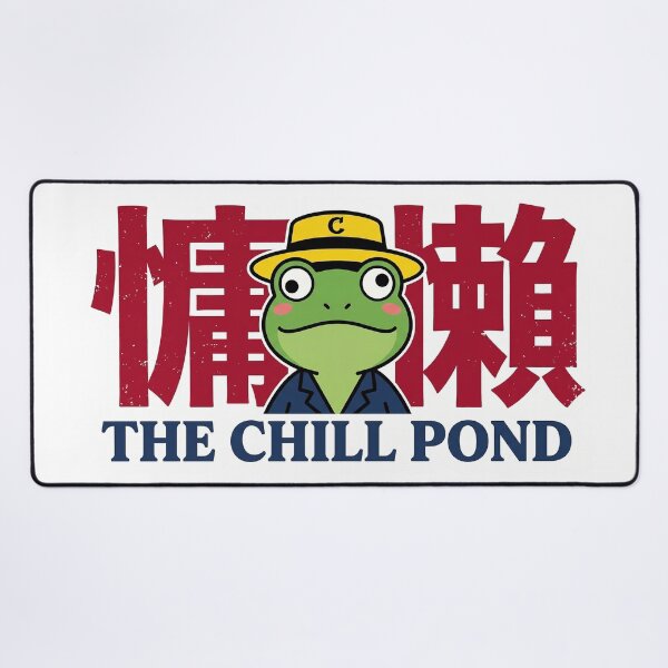 Item preview, The Great Wave of Chill - Ukiyo-e Surfing Frog Streetwear Mascot designed and sold by The Chill Pond.