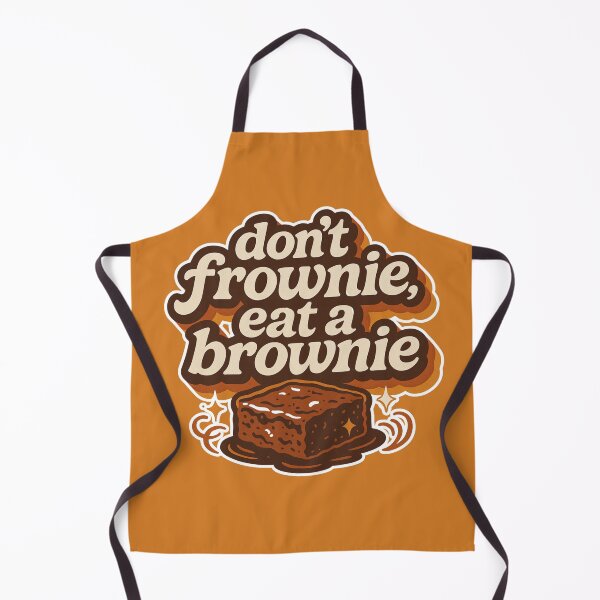 Item preview, Don't Frownie Eat a Brownie Funny Baking Design designed and sold by SideEye Co.