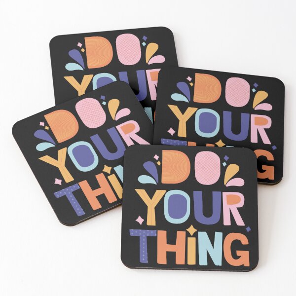 Item preview, Do Your Thing Colorful Retro Typography Design Positive Vibes Quote T-Shirt designed and sold by Negisandeep studio.