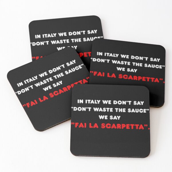 Item preview, In Italy We Don't Say Don't Waste The Sauce Funny Quote T-Shirt Black Version designed and sold by TheItaliandilemma.