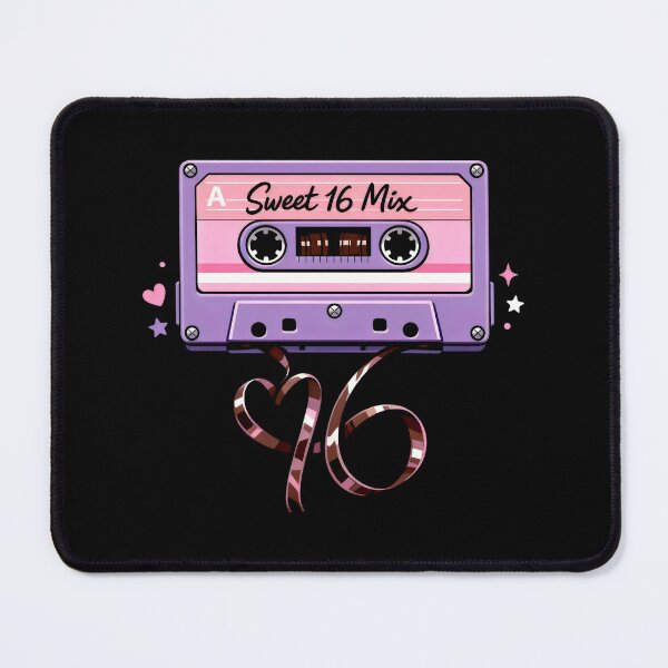 Item preview, Sweet 16 Mix Retro Cassette Tape Birthday designed and sold by SplashTastic.
