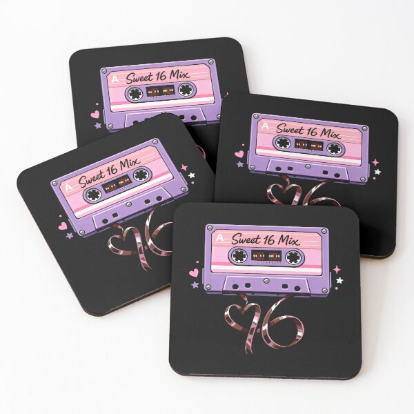 Item preview, Sweet 16 Mix Retro Cassette Tape Birthday designed and sold by SplashTastic.