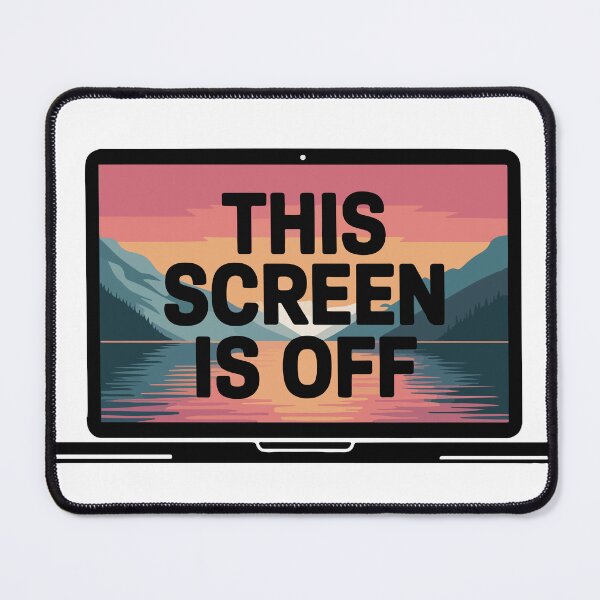 Item preview, This Screen is Off Nature Sunset Digital Detox designed and sold by PixelWaveBD.