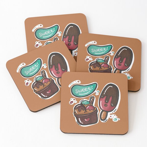 Item preview, Hand-Drawn Sweet Dessert Cup with a Chocolate Popsicle designed and sold by lazypencil.art.