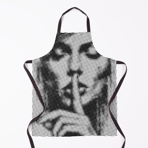 Item preview, Halftone black-and-white portrait of a woman making a shushing gesture, evoking secrecy, silence and mystery. Graphic pop-art dots create a vintage1 designed and sold by Dejbar.
