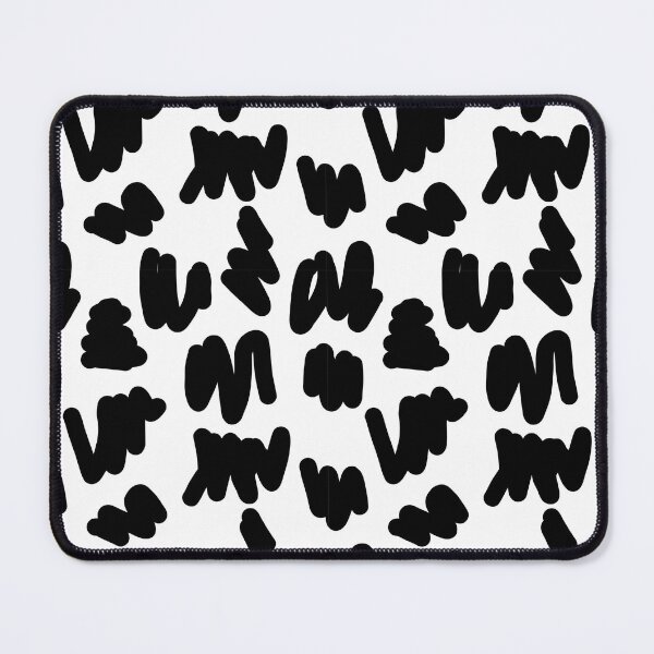 Item preview, Brush Stroke Doodle Pattern Black White Abstract Scribble designed and sold by Zaya_art.