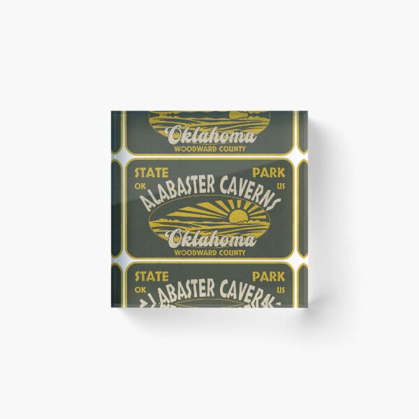 Item preview, Alabaster Caverns State Park, Woodward County, Oklahoma, badge design designed and sold by Wanderful-roads.