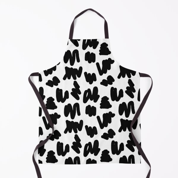 Item preview, Brush Stroke Doodle Pattern Black White Abstract Scribble designed and sold by Zaya_art.
