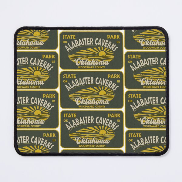 Item preview, Alabaster Caverns State Park, Woodward County, Oklahoma, badge design designed and sold by Wanderful-roads.