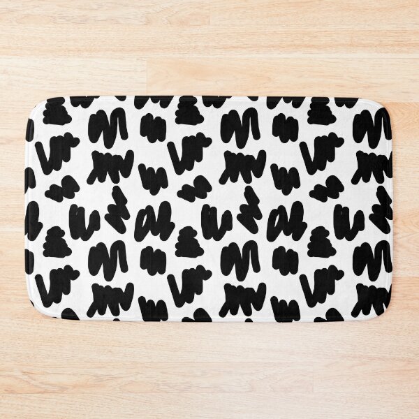 Item preview, Brush Stroke Doodle Pattern Black White Abstract Scribble designed and sold by Zaya_art.