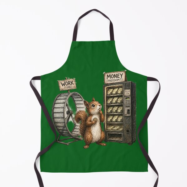 Item preview, Squirrel Work vs Money Sticker – Funny Life Choice Animal Humor Art designed and sold by Felixuss.