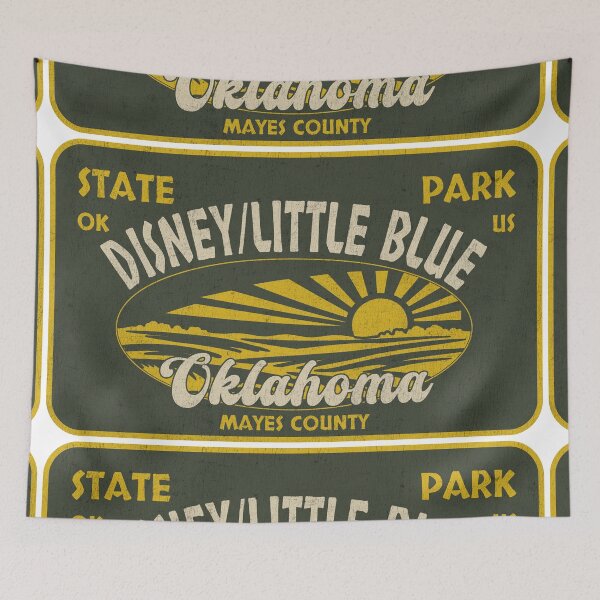 Item preview, Disney/Little Blue State Park, Mayes County, Oklahoma, badge design designed and sold by Wanderful-roads.