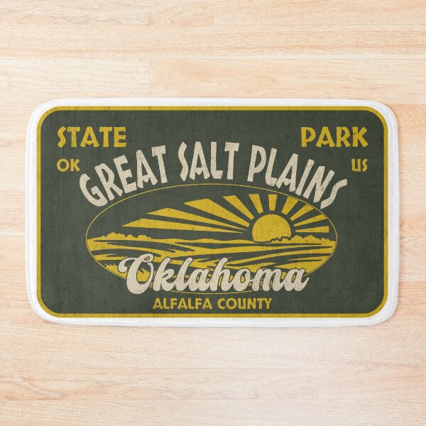 Item preview, Great Salt Plains State Park, Alfalfa County, Oklahoma, badge design designed and sold by Wanderful-roads.