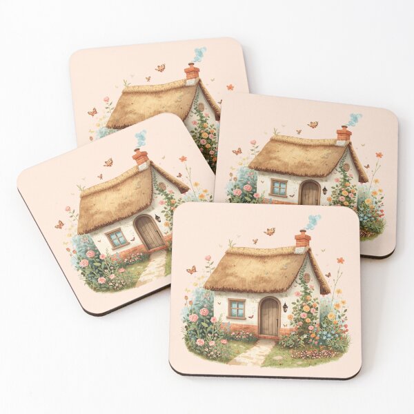 Item preview, Cozy Cottagecore House in Spring Garden | Dreamy Floral Cottage Art designed and sold by Shanker-studio.