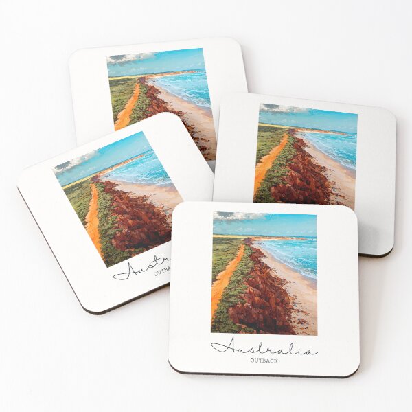 Item preview, Remote Australia Coastal Red Dirt - Vintage Souvenir designed and sold by twentytwo ART souvenir designs.