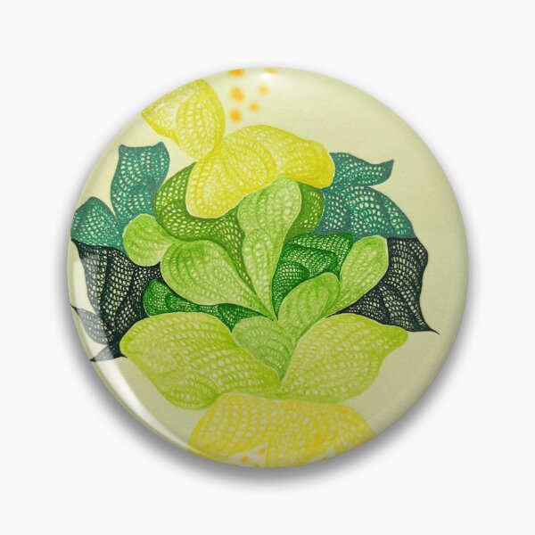 Item preview, Abstract Cellular Bloom Green Yellow Organic Pattern designed and sold by oneohoneStore.