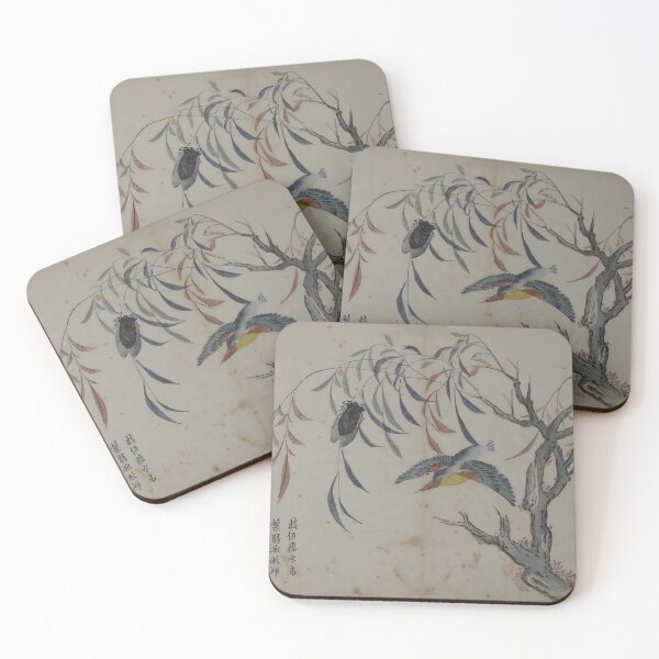 Item preview, Kingfisher, Cicada and Willow Tree  designed and sold by Paper & Pine .