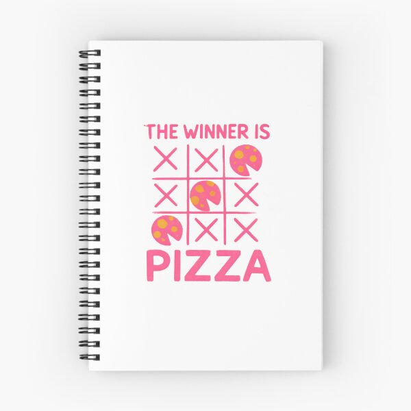Item preview, Funny Tic Tac Toe Pizza Art — The Winner Is Pizza | Pink Kawaii Food Illustration designed and sold by Colorful-Garden.