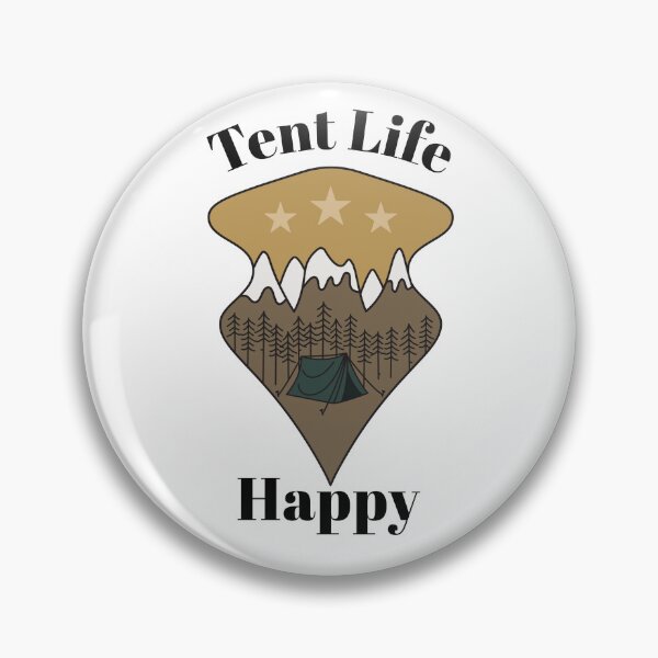 Item preview, Tent Life Happy designed and sold by SarcasticTeez.