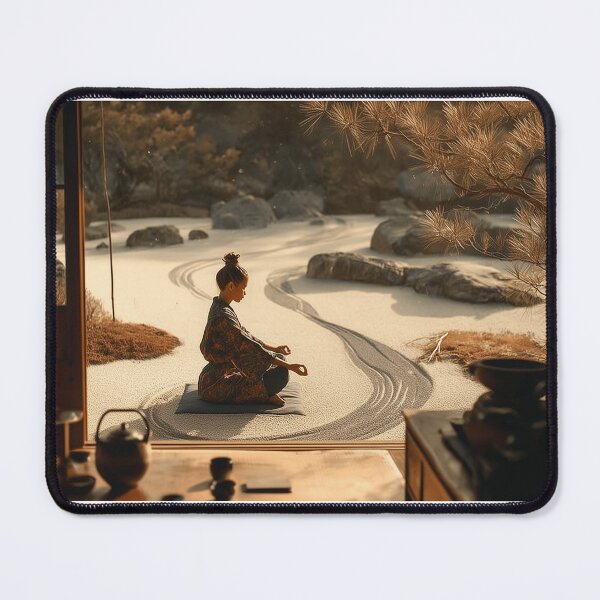 Item preview, A Japanese woman meditating designed and sold by InnerByJonas.